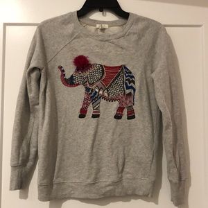 Soft Joie Annora Embroidered Elephant Sweatshirt